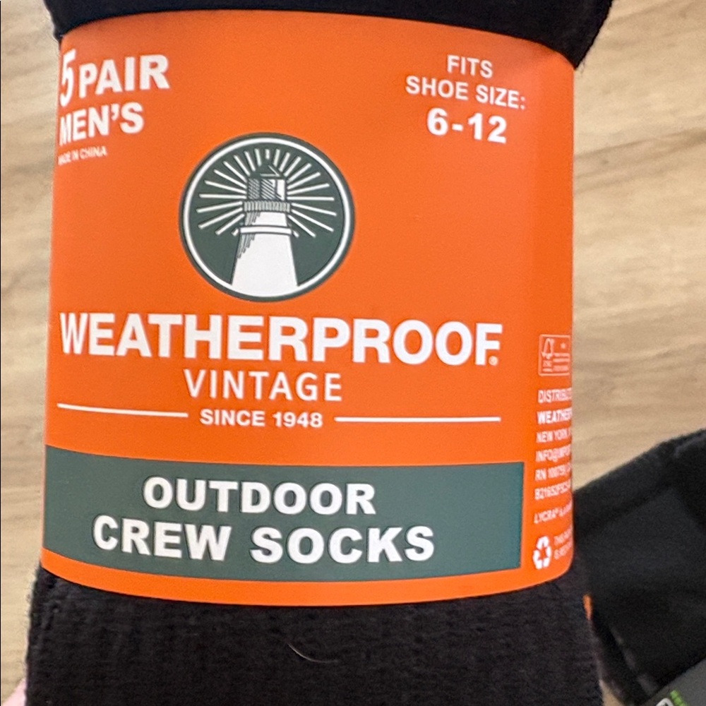 Lot of (2) Men’s socks- Size 6-12 - Picture 2 of 3